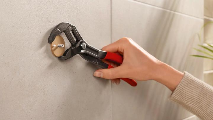 Actual product image tesa MOON GREY Towel hook incl. adhesive solution without drilling