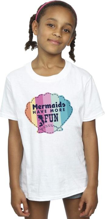 Actual product image Disney Girls The Little Mermaid Fun Cotton T-Shirt (128)