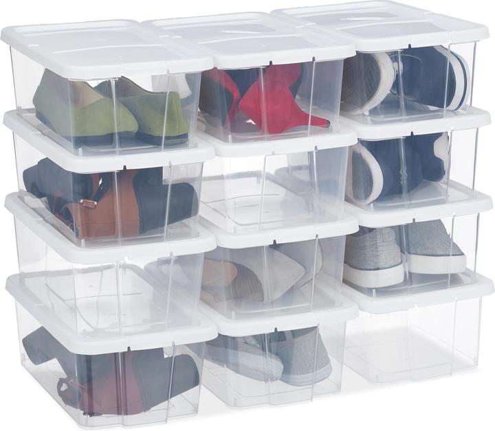 Actual product image Relaxdays 12x Boxes (20 x 34.5 x 12.5 cm)