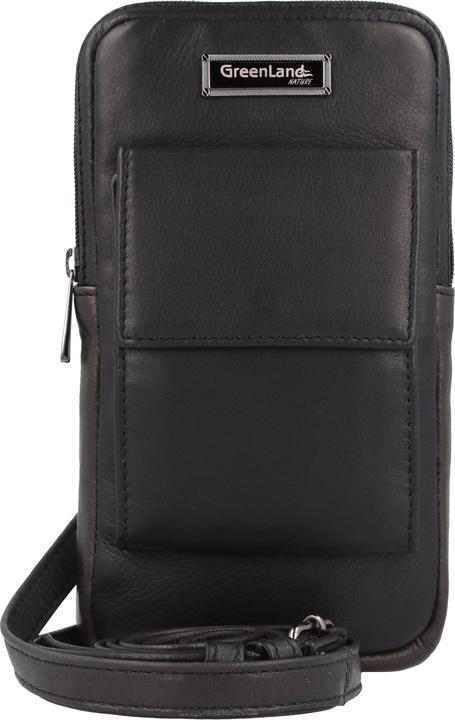 Greenland Nature Black Nappa Étui en cuir pour téléphone portable 11.5 cm