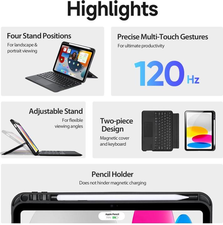 Immagine prodotto Dux Ducis - DK Tastatur (CH, iPad 10.9 (2022))