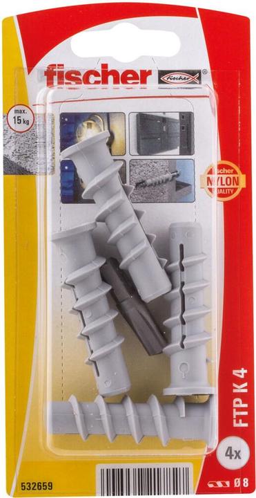 Actual product image Fischer Turbo aerated concrete dowel FTP K 4 K (4) (4 pcs.)