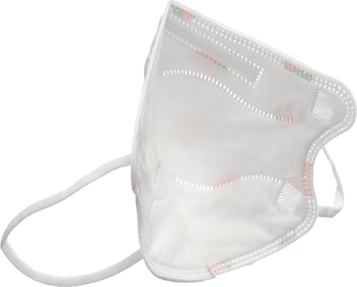 Produktbild VaSano Maske FFP2 Kind 4-12 Jahre Erdbeeren deutsch/italienisch/französisch (2 x)