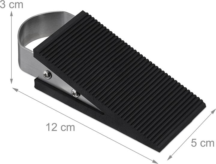 Actual product image Relaxdays door wedges (2 Piece, 5 x 12 x 12 cm)