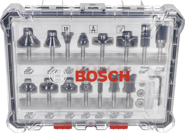 Actual product image Bosch Professional Zubehör Freehand milling cutter set.