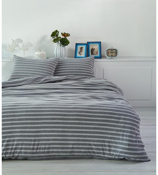 Produktbild Living Home Melange Jersey Double Face (Bettwäsche Set, 160 x 210 cm, 50 x 70 cm)