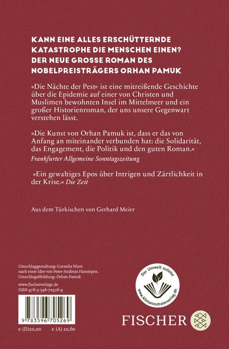 Actual product image Die Nächte der Pest (German, Orhan Pamuk, Gerhard Meier, 2023)
