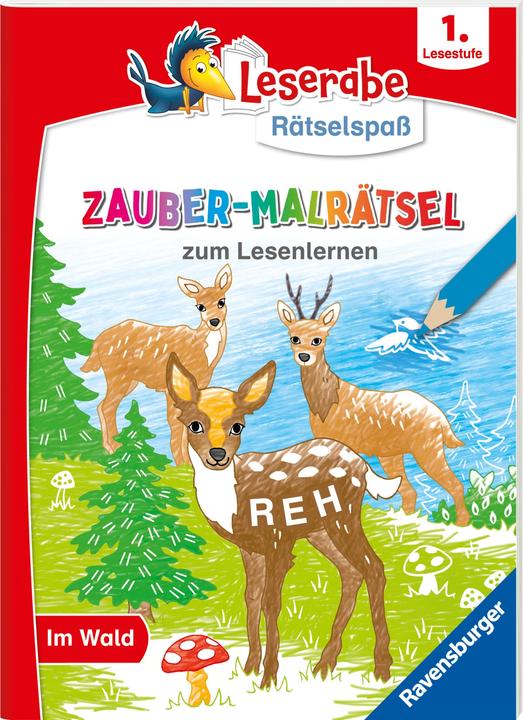 Immagine prodotto Ravensburger Leserabe Rätselspass Zauber-Malrätsel zum Lesenlernen: Im Wald (1. Lesestufe) (Tedesco, Melinda Ronto, Heribert Schulmeyer, Simone Pahl, 2024)