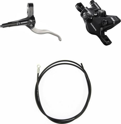 Image du produit Shimano Kit de freins à disque BR-MT410 VO m/BL-MT401 PM 1000mm Résine argent Box (Frein avant, Kit de frein, 2)