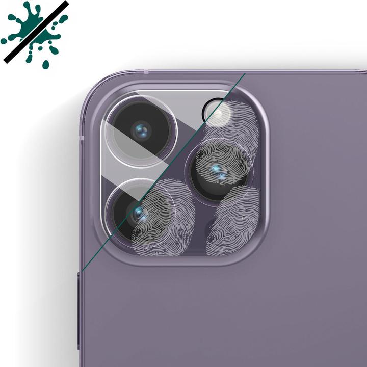 Actual product image Bigben Connected Rear camera film, camera glass, 9H+ hardness (1 Piece, Apple iPhone 14 Pro Max, Apple iPhone 14 Pro)