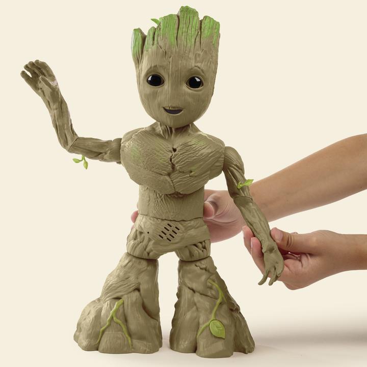 Productafbeelding Hasbro Marvel Studios Ik Ben Groot Groove 'N Grow Groot, 34cm Grote Interactieve Actiefiguur, Superhelden