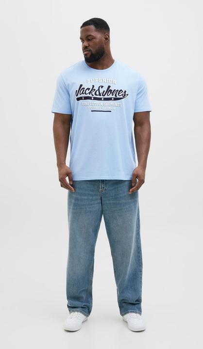 Actual product image Jack & Jones Jjelogo Tee Ss O-Neck 2 Col Aw24 S Pls (5XL)