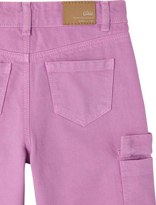 Produktbild Vertbaudet Mädchen Cargo-Hose mit weitem Bein (134)
