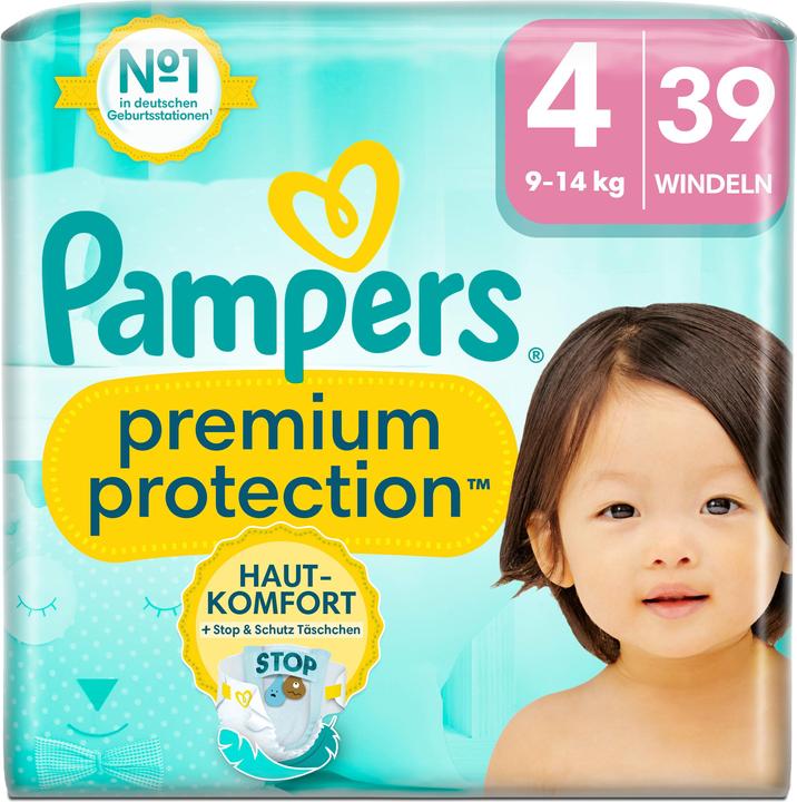 Image du produit Pampers Premium Protection (Taille 4, Pack, 39 pièce(s))
