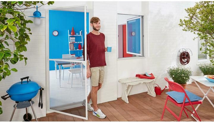 Actual product image tesa Insect screen Alu COMFORT for doors, insect screen (100 x 220 cm)
