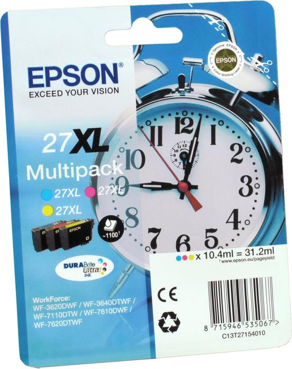 Produktbild Epson 27XL Multipack DuraBrite Ultra (M, C, Y)