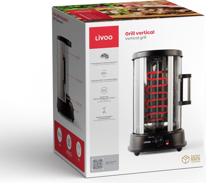 Actual product image Livoo Vertikalgrill (EU plug)