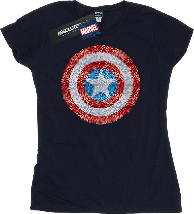 Produktbild Captain America Pixelated Shield TShirt (L)