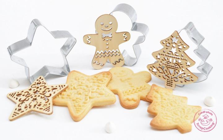 Immagine prodotto ScrapCooking Fustella per biscotti + goffratore di legno "Abete