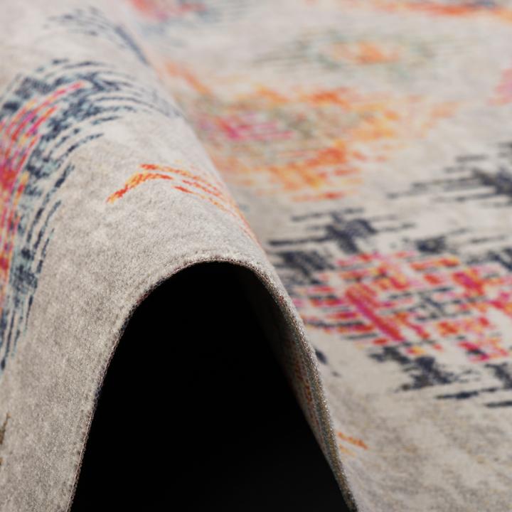 Produktbild Pergamon Kurzflor Designer Teppich Modern Vintage Orient Muster (160 x 230 cm)