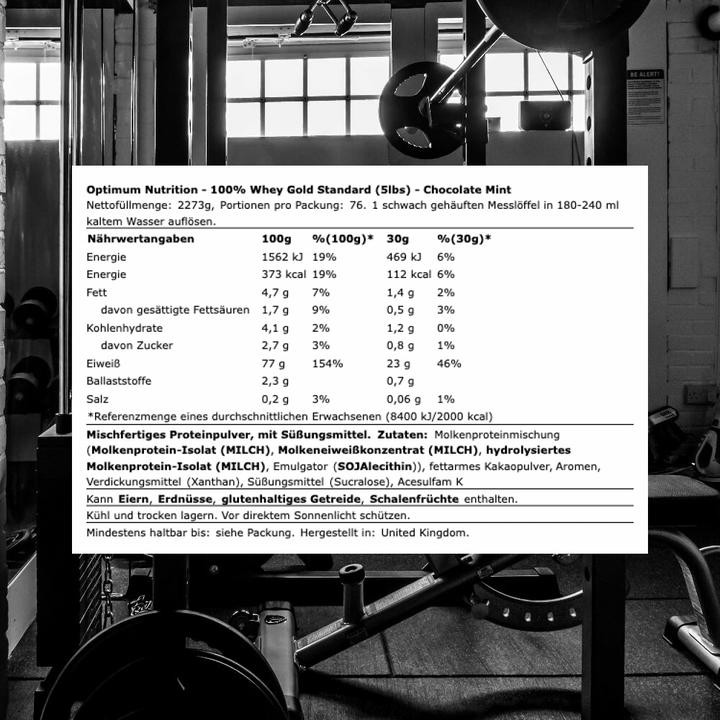 Actual product image Optimum Nutrition Gold Standard (Chocolate, Mint, 1 pcs., 2273 g)
