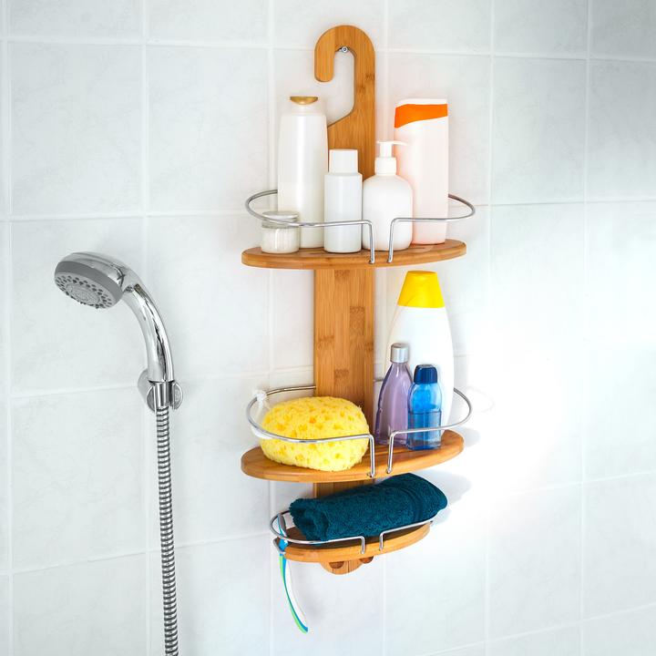Produktbild Relaxdays Duschregal Bambus (29.5 x 13.5 x 71 cm)