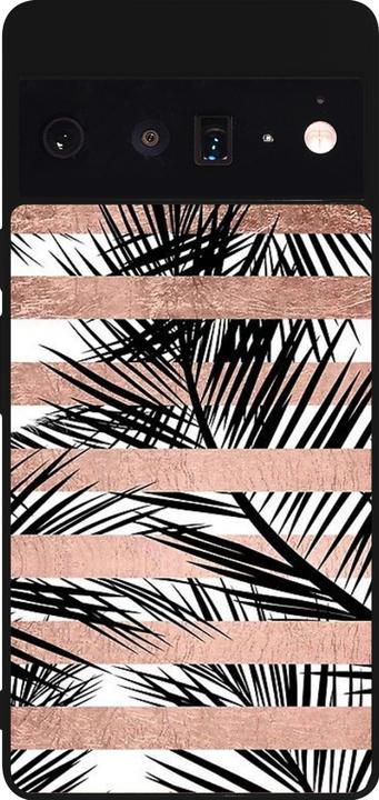 Immagine prodotto PhoneLook Coque Silicone rigide noir Palme a strisce d'oro (Google Pixel 6 Pro)