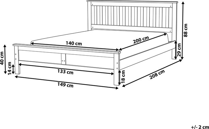 Actual product image Beliani Mayenne (140 x 200)