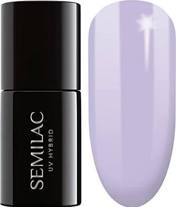 Actual product image Semilac UV Hybrid Varnish 127 Violet Cream 7ml (UV gel varnish)