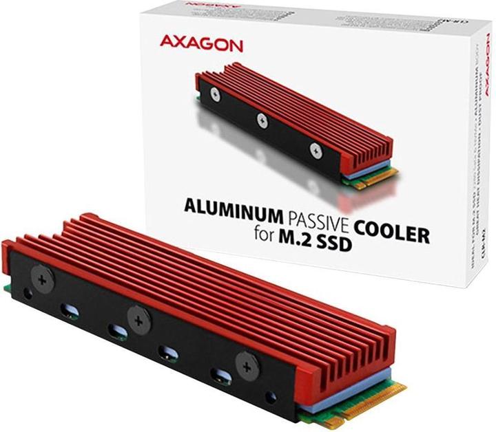 Produktbild Axagon CLR-M2 passiver M.2-SSD-Kühlkörper - 2280, Aluminium