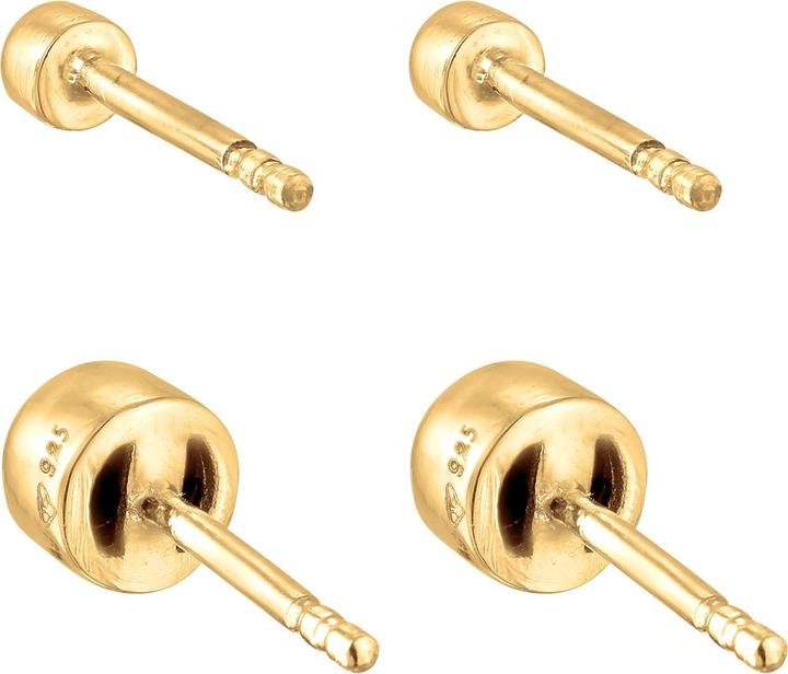 Produktbild Elli Ohrringe Set Kristalle Basic Grün 925 Silber (Glaskristall, 925 Sterling Silber vergoldet)
