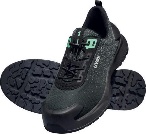 Produktbild Uvex Sports uvex 1 x-craft Halbschuhe S1 PL 68081 schwarz, grün Weite 10 Grösse 41 (S1P, 41)