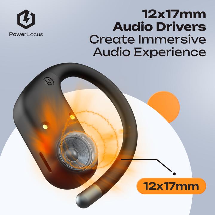 Produktbild PowerLocus Move Open Ear Bluetooth-Kopfhörer (6 h)