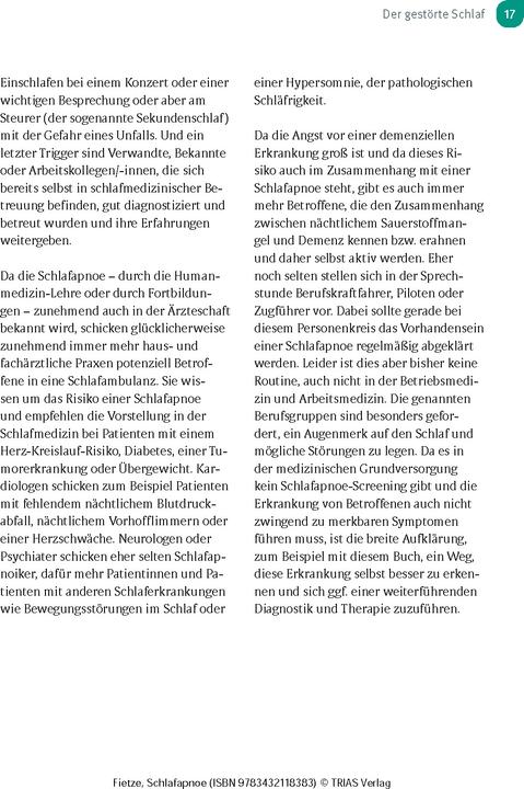 Produktbild Schlafapnoe (Deutsch, Fietze, Ingo, 2024)