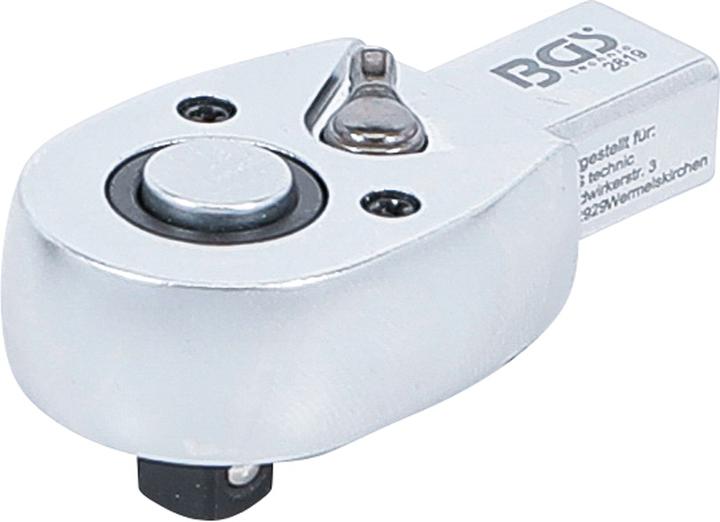 BGS Reversible Insert Ratchet 6.3 mm (1/4") Square Size 9 x 12 mm (1/4")