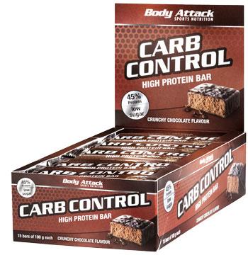 Body Attack Carb Control (15 barrette da 100 g) (Dado Crema Torrone, 15 pz., 1500 g)