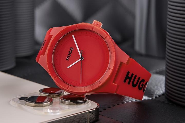 Immagine prodotto Hugo Boss Hugo Lit For Him Rote Herrenuhr 1530346 + BOX