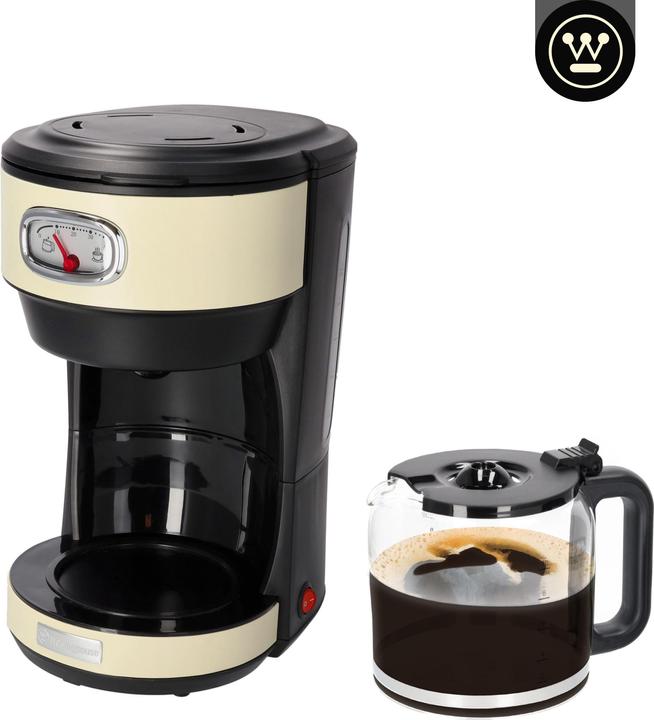 Actual product image Westinghouse Coffee Maker Retro 10 cups 1,25l glass jug