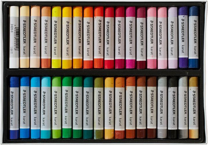 Image du produit Staedtler Pastels à l'huile Design Journey, étui carton de 36 pièces résistant à l'eau, diamètre : 11 mm (Multicolore, 36 x)