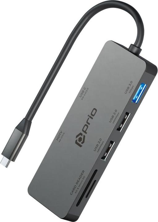 Produktbild prio 7 in 1 Multiport USB C Adapter (USB, USB)