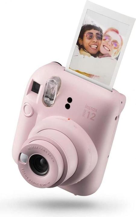 Actual product image Fujifilm Instax Mini 12 Camera, Blossom Pink + instax mini glossy(10pl)
