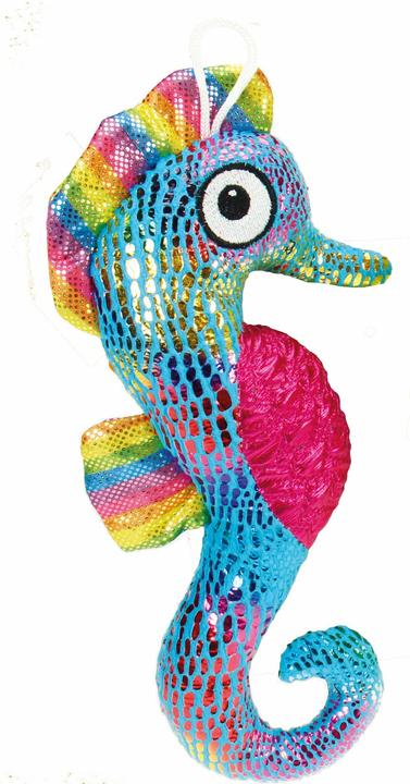 Actual product image Plush seahorse blue.11010N