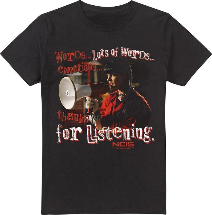 Actual product image Ncis Mens Thanks for Listening T-Shirt (5XL)