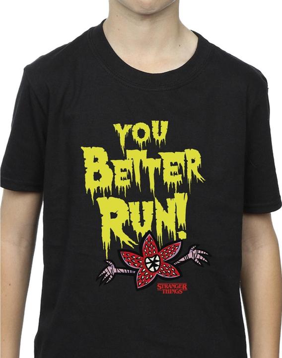 Actual product image Netflix Boys Stranger Things You Better Run T-Shirt (128)
