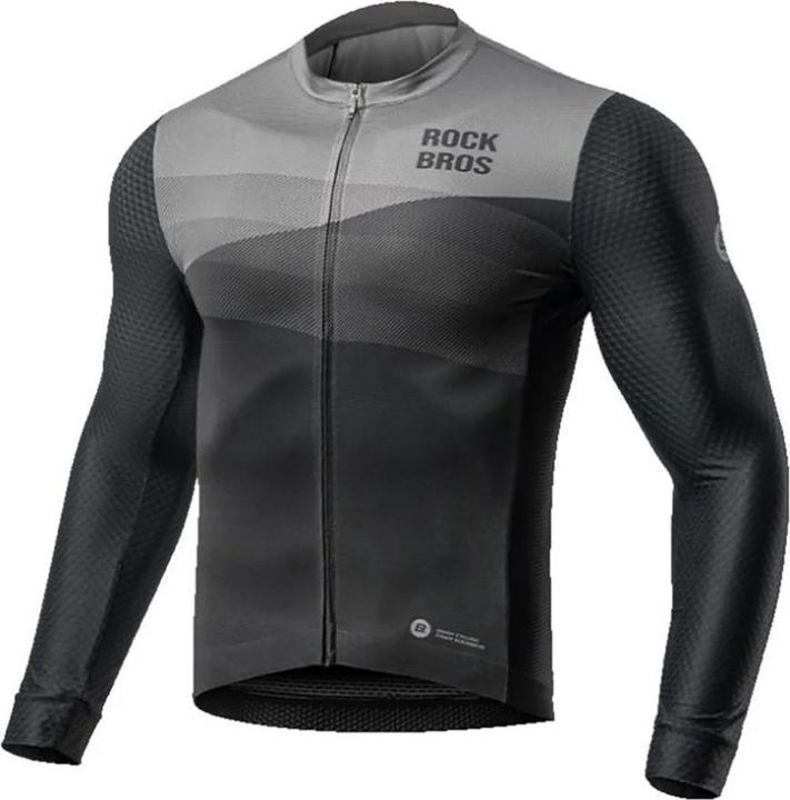 Immagine prodotto Rockbros maglia ciclismo 15120009005 manica lunga primavera/estate XXL - nero (XXL)
