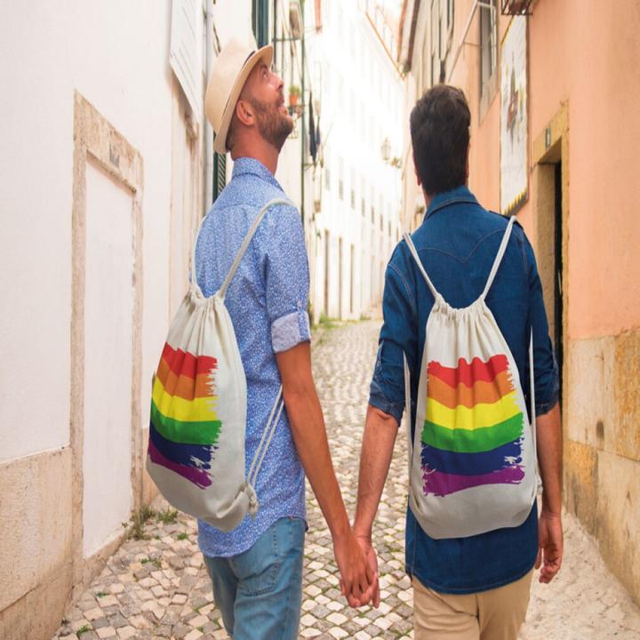 Produktbild Lgbt-Flaggen-Rucksack Aus Baumwolle