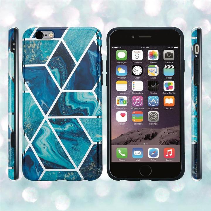 Actual product image Cadorabo IMD TPU Colorful Marble Cover (Apple iPhone 6 Plus)