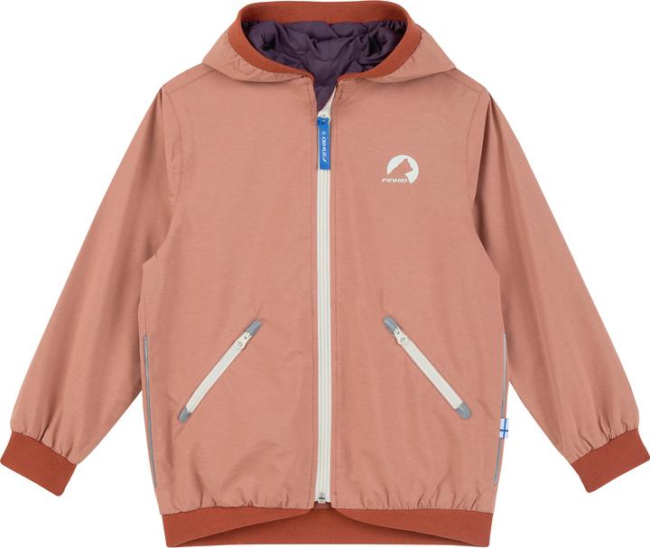 Produktbild finkid wendbare Regenjacke Muutuva peach/rust (122, 128)