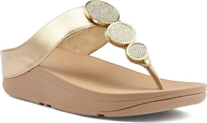 Fitflop Halo Bead-Circle Metallic Toe-Post (36)