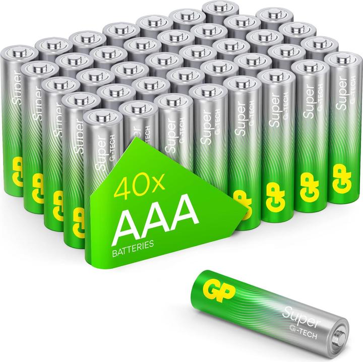 Immagine prodotto GP Batteries Super (40 pz., AAA, 575 mAh)